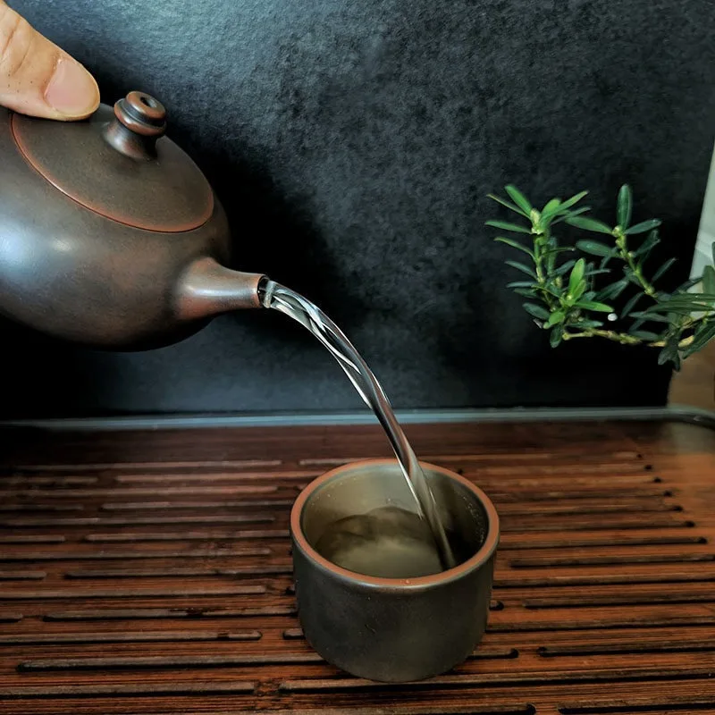 Guangxi Qinzhou Nixing pottery teapot famous raw ore pure handmade household gift dust-free teapot tea set