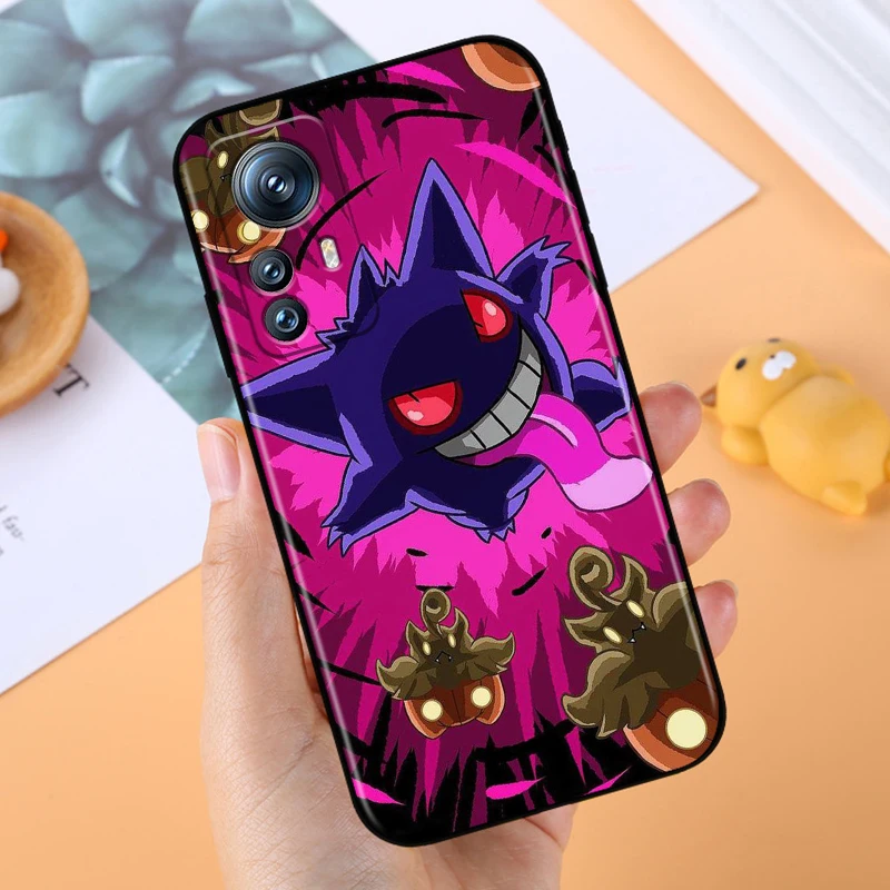 P-Pokemons G-Gengguis Cartoon For Xiaomi Mi 14 13T 13 12T 12 11T 11i 11 10T 10 Pro Lite Ultra 5G Black Back Phone Case