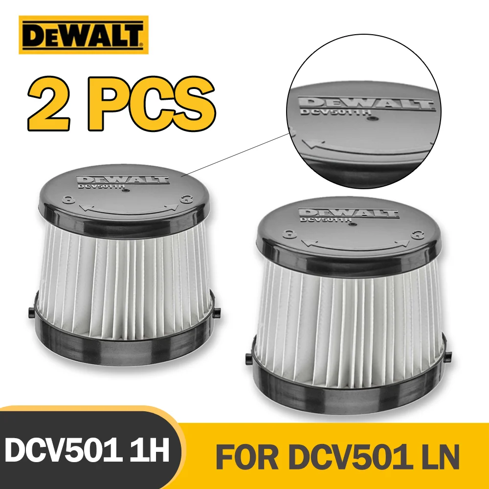 

2PCS DEWALT Original Filter Element DCV501H for 20V Cordless Handheld DCV501LN Vacuum Cleaner Washable Filter Accessory Set