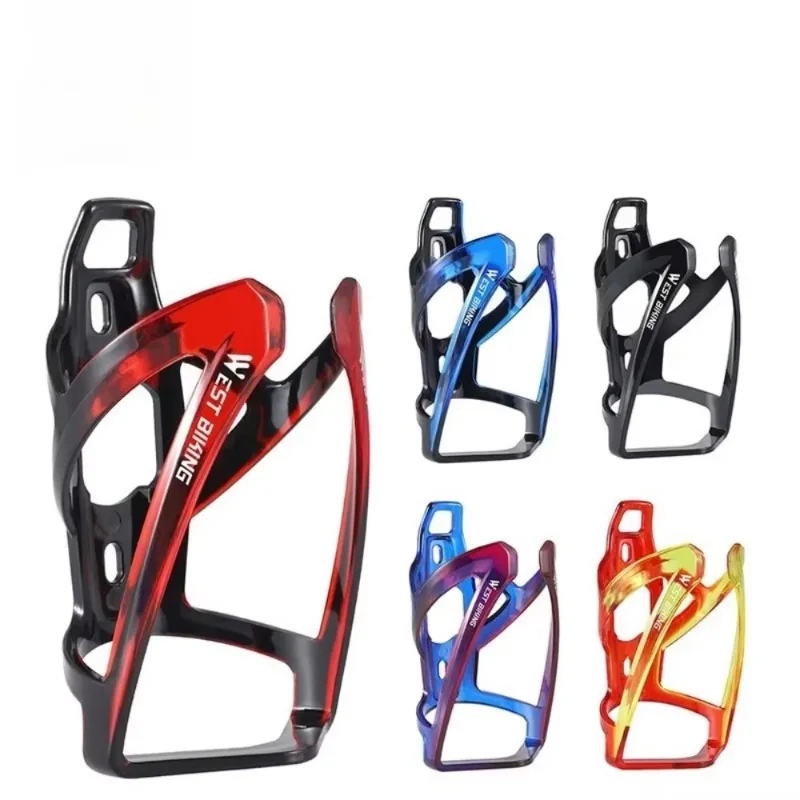 WEST BIKING Bicycle Water Bottle Cage Colorful Gradient Cycling Bottle Holder Ultralight MTB Road Bike Water Bottle Bracket