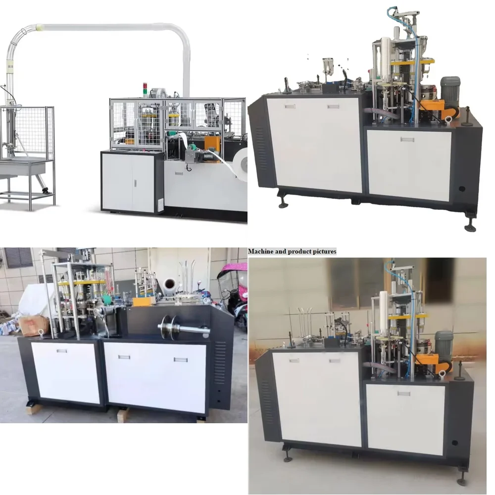 Fully Automatic Disposable Paper Coffee Carton Cup Making Machine for Coffee Cup Production Equipment for Beverage Packaging