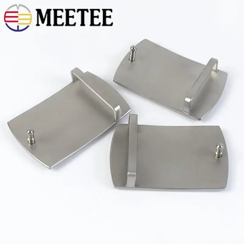 1/2Pcs 40mm Stainless Steel Belt Buckles for Men Canvas Waistband Belts Head DIY Leather Craft Jeans Replacement Accessories