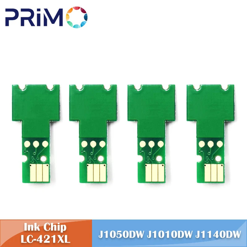 LC-421XL LC421 LC421XL LC-421 One Time Ink Cartridge Chip For Brother DCP-J1050DW MFC-J1010DW DCP-J1140DW Inkjet