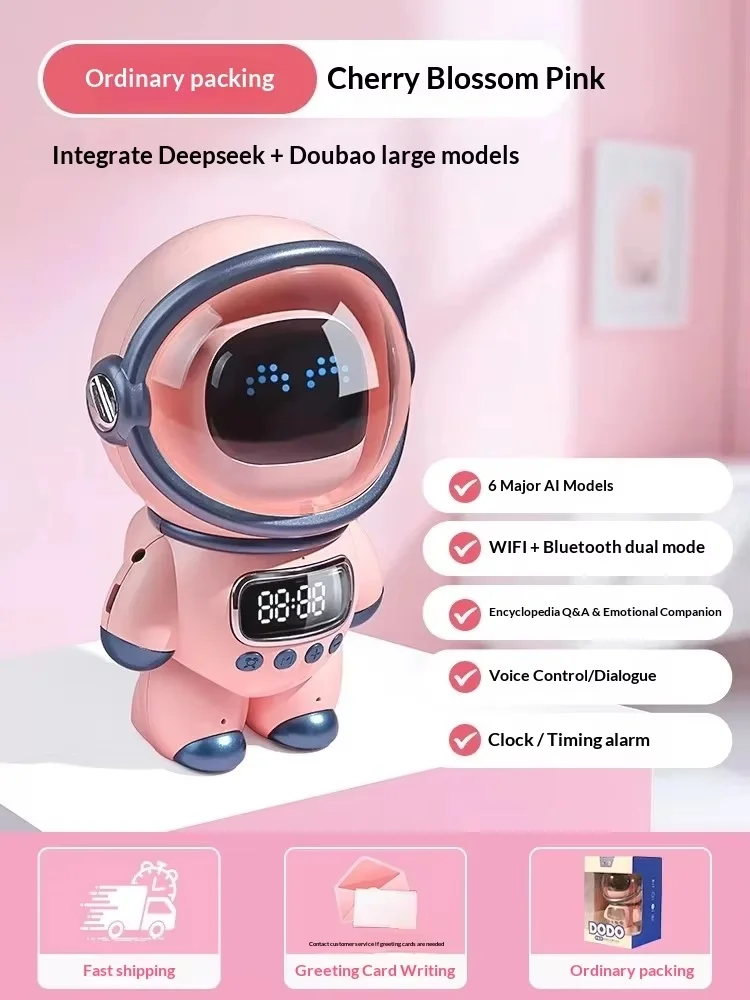 

New Ai Chat Robot 6 Ai Models Wifi Bluetooth Dual Mode Desktop Companion Night Light Clock Alarm Intelligent Office Assistance