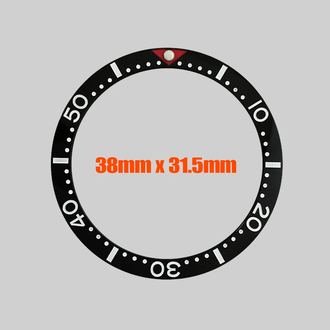 38mmx31.5mm Flat Ceramic Bezel Insert SRPD Bezel Ring Fit for Seiko SKX007 SKX009 SRPD Watch Case Ceramic Bezel Insert Parts