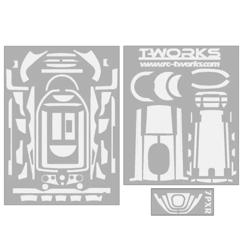 

Оригинальная наклейка T Works TS-040 3D Colors из углеродного волокна (для Futaba 7PX / 7PXR), 6 цветов, инструмент для радиоуправляемых моделей