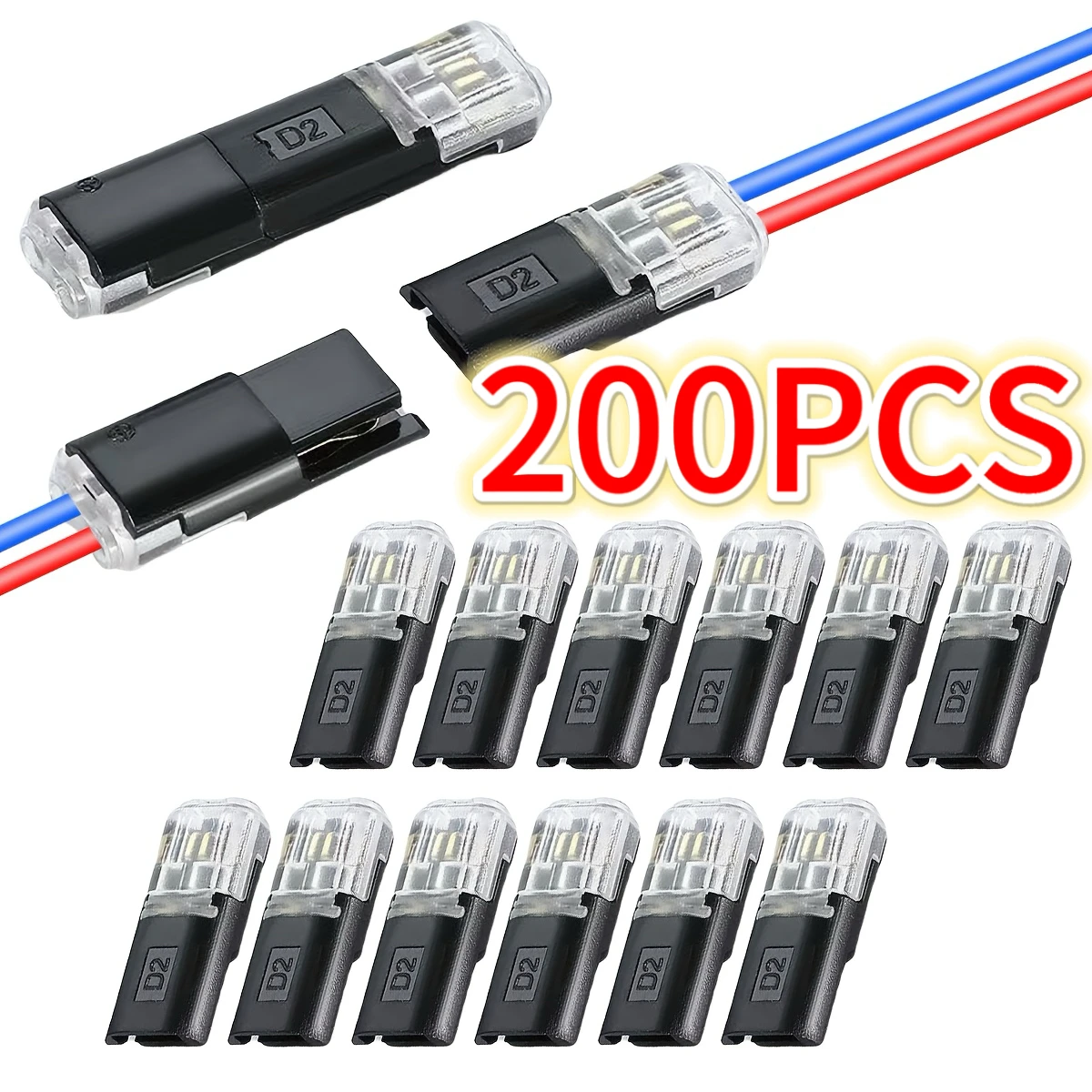 

Premium Universal Automotive Wire Connector Plug Detachable Terminal for Reliable Cable Interconnection No Strip Required Strong