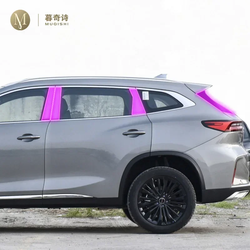 For EXEED TXL 2024 Car Exterior Car B C window pillar Anti-scratch TPU Protective film Anti-scratch Repair film PPF refit