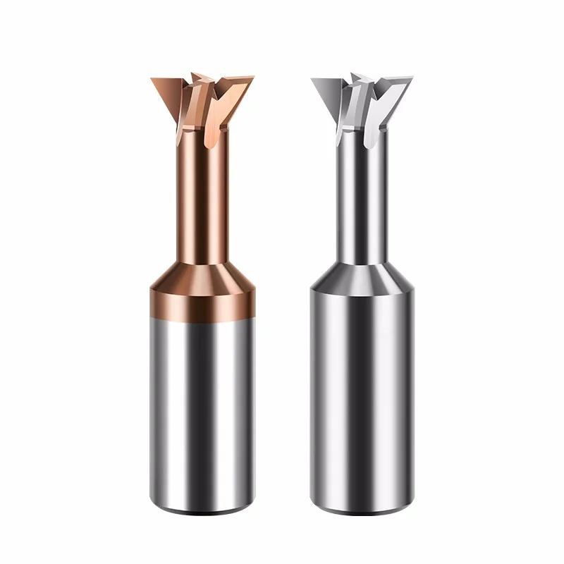 Hrc55 Zwaluwstaartfrees Eindfrees Schacht Frees Wolfraamcarbide Cnc Router Bit Ticn Gecoate Mini Frees Snijder