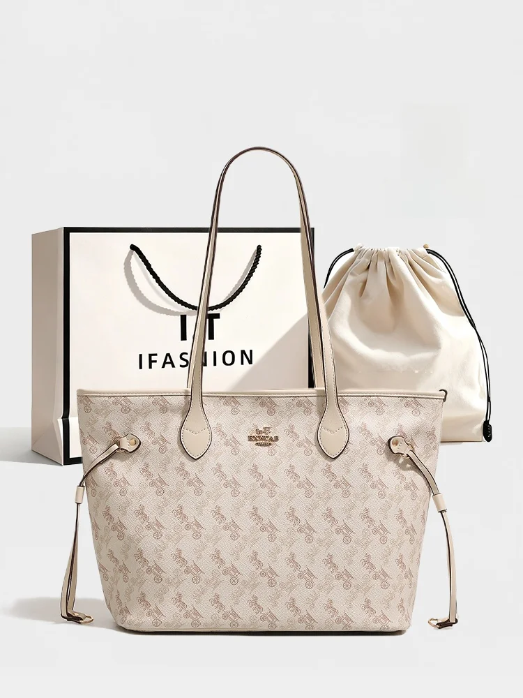 fashionable-floral-print-tote-bag-women's-commuter-shoulder-bag-stylish-british-style-spring-2026-new-arrival-it-bag