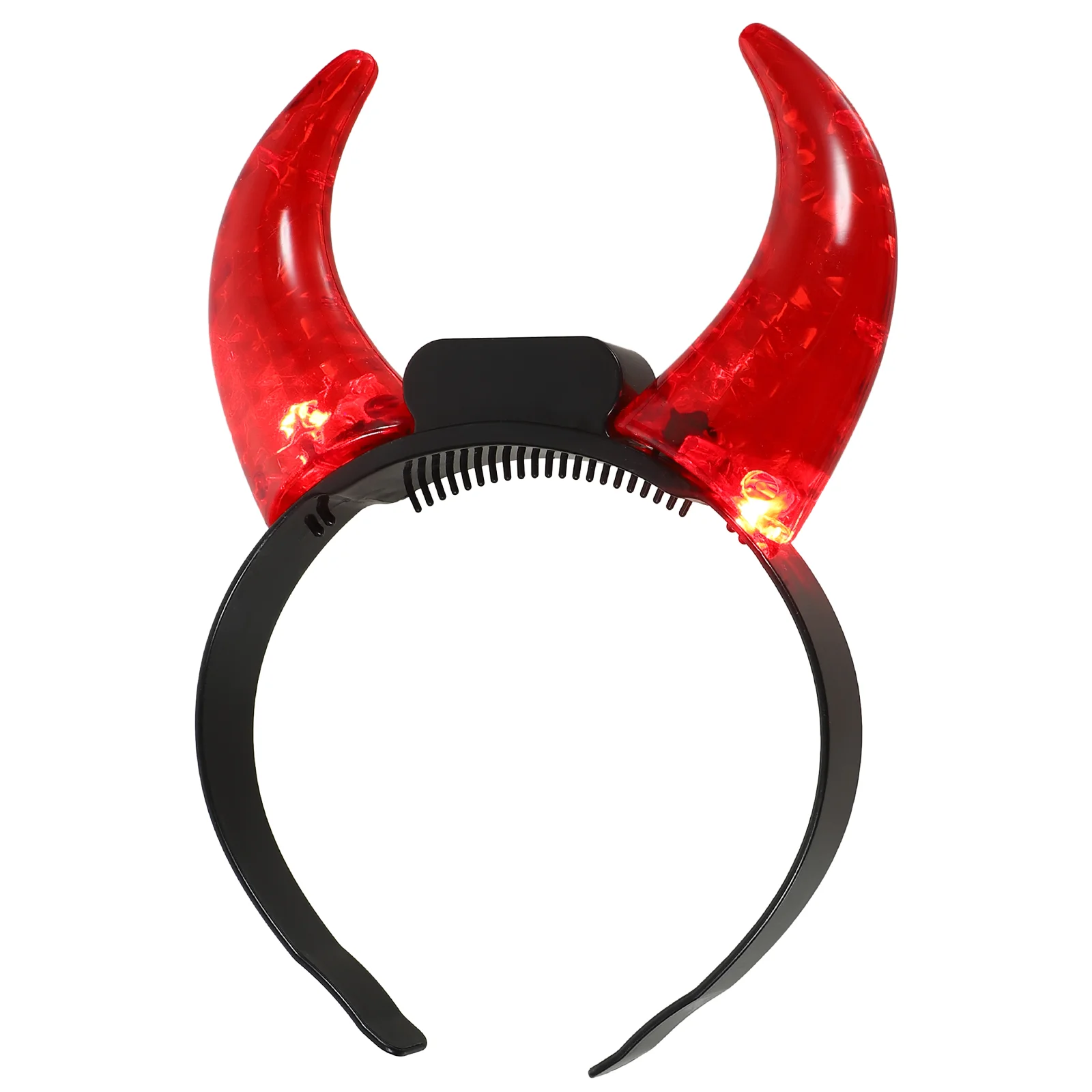 

Demon Horn Headband Costume Hairband LED Headdress Prop Party Festival Electronic Components Plastics Interesting Unique