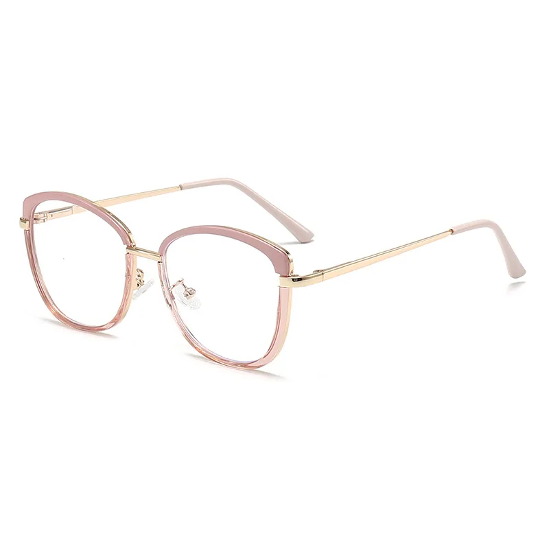 Retro Cat Eye Clear Anti Blue Light Brillen Tr90 Veer Scharnier Vrouwen Brilmontuur Optische Heren Computerbril Gafas Mujer