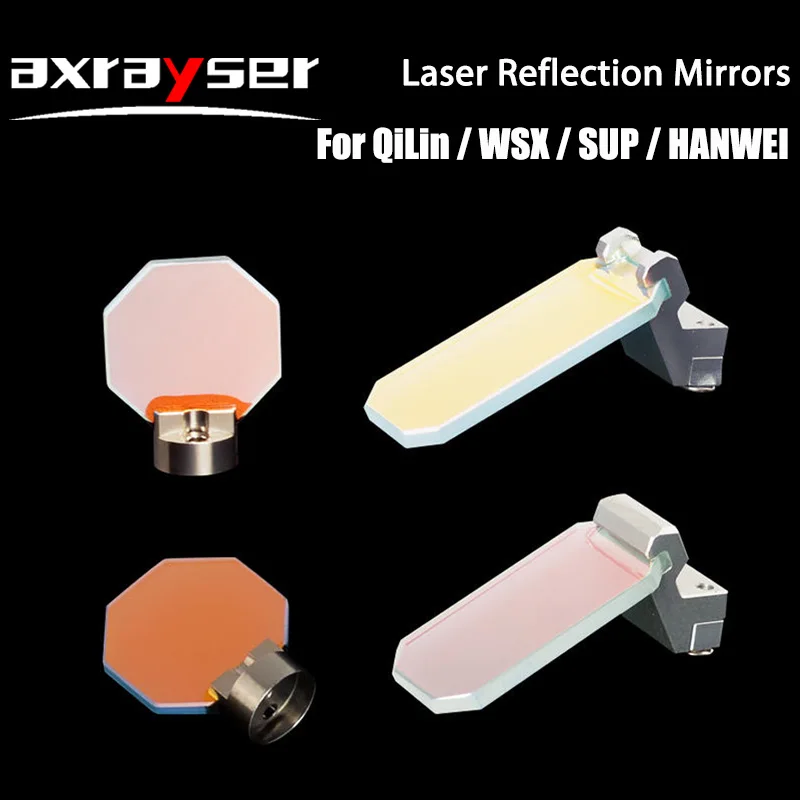 Imagem -03 - Espelhos Refletores com Suporte Laser Portáteis Wsx Sup Qilin Hanwei Soldador Cabeça de Corte Colimação Lente Reflexiva com Suporte 30x14x2 mm