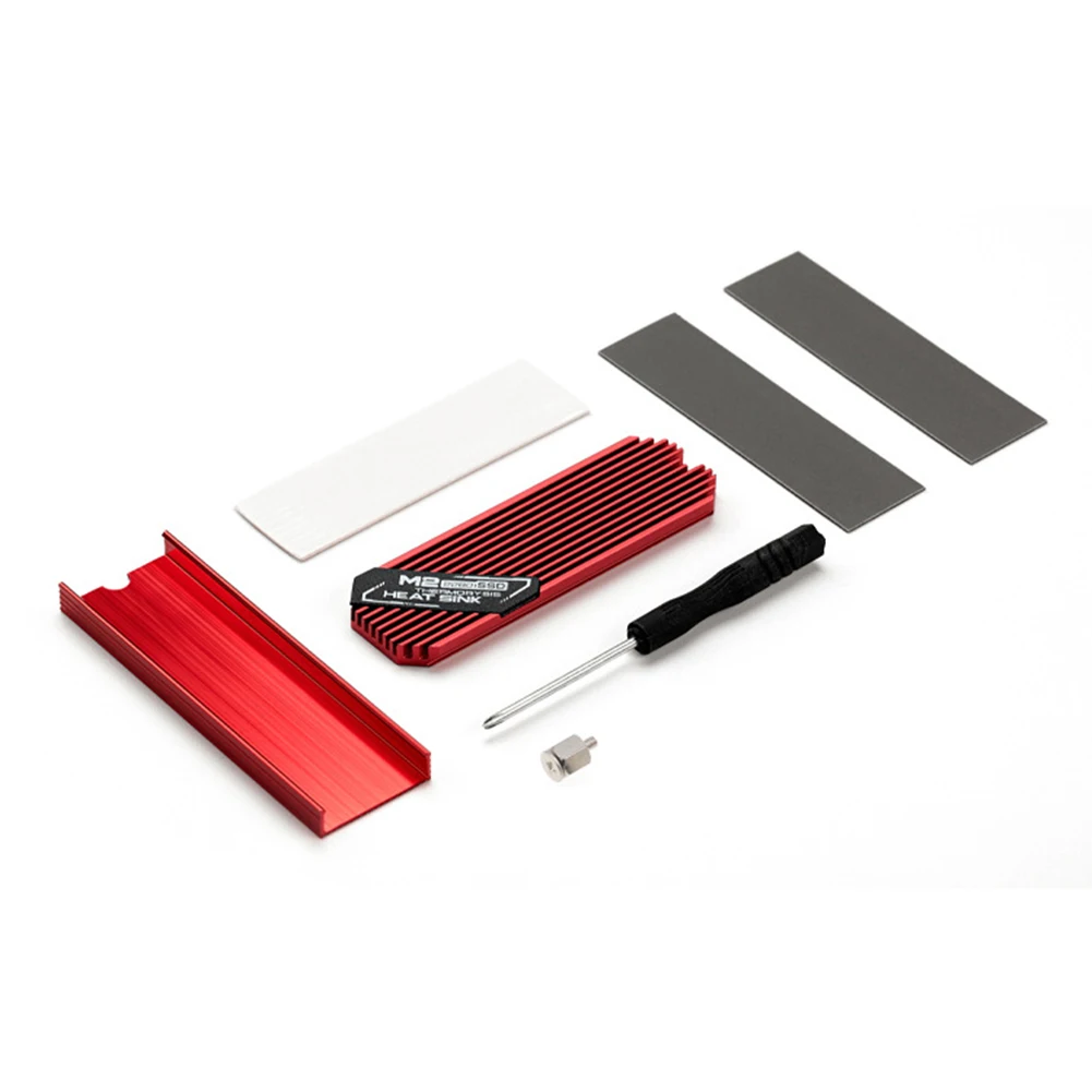 M.2 SSD NVMe koellichaam met thermische siliconen pad voor PS5 M.2 2280 SSD NVMe uitbreidingsslot, speciale radiator met verlengde koperen pijp