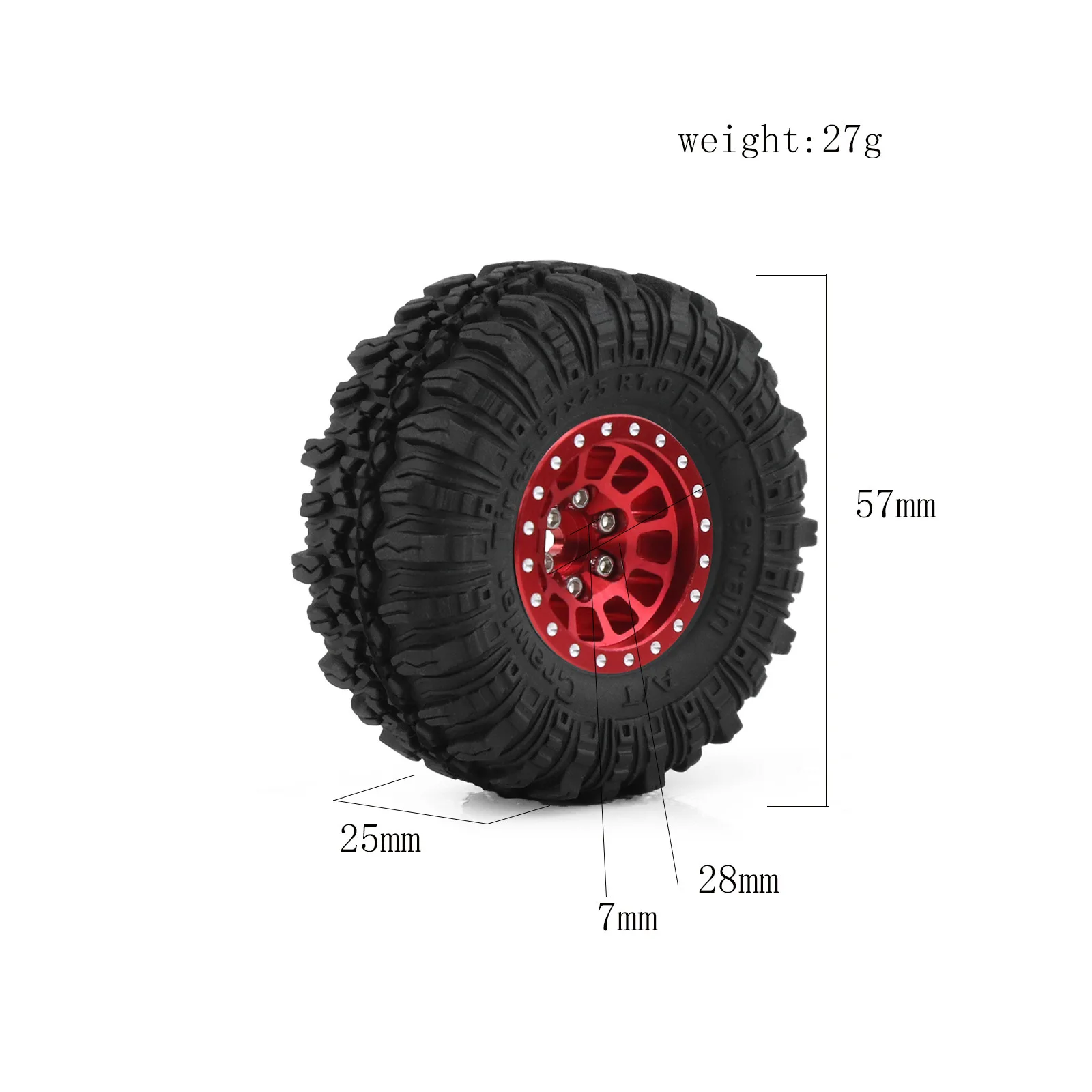 4pcs 57mm 1.0