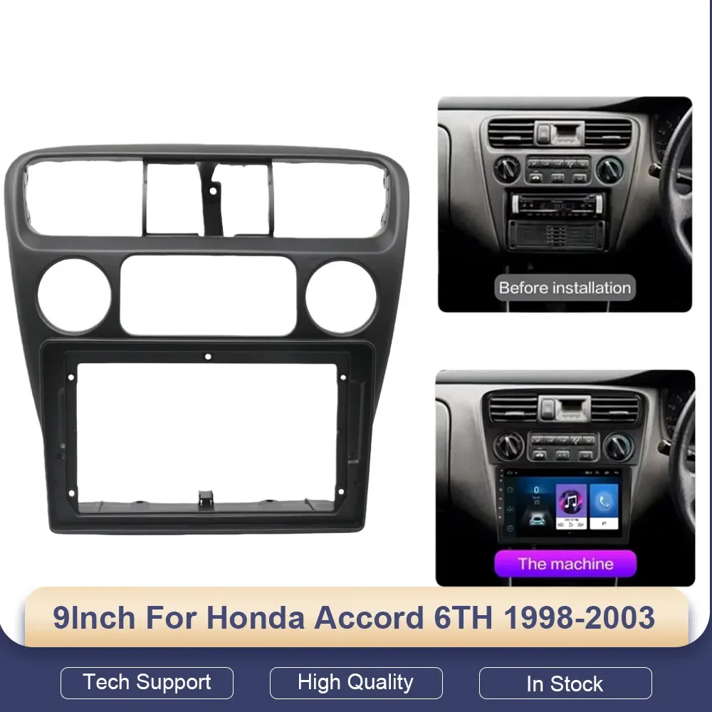

9 Inch Car Radio Fascia Frame 2DIN Install Panel Dashboard For Honda Accord 6TH 1998-2003