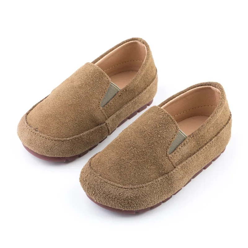 

Children's Moccasin Shoes Boys Korean Style Simple Solid Color Soft Versatile Girls Round-toe Kids Fashion Tassel Slip-on Casual