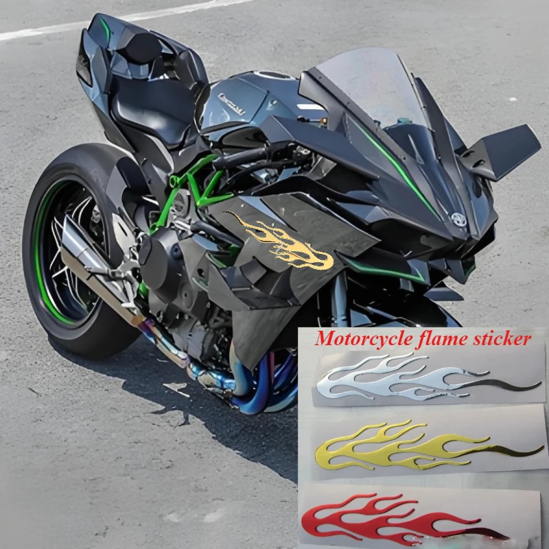 

Motorcycle flame sticker 3D Flame Fire Reflective Sticker Vinyl Decal Car Styling Decoration Dirt bike Car sticker