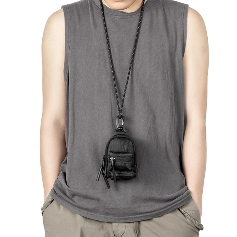 Mini mała wisząca torba modna torba na klucze mężczyźni i kobiety uniwersalna lekka wszechstronna moneta klucz zestaw słuchawkowy torba do przechowywania kart