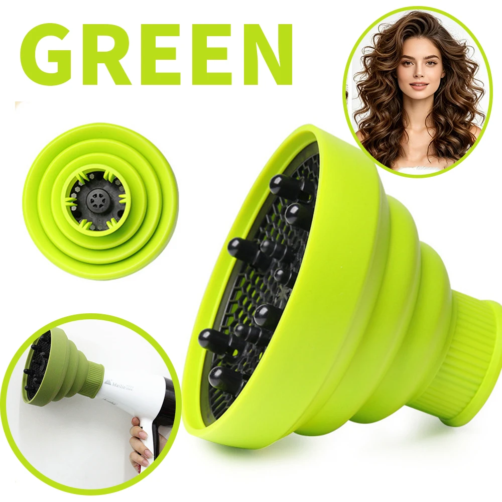 Collapsible Silicone Hair Dryer Diffuser for Curly Hair