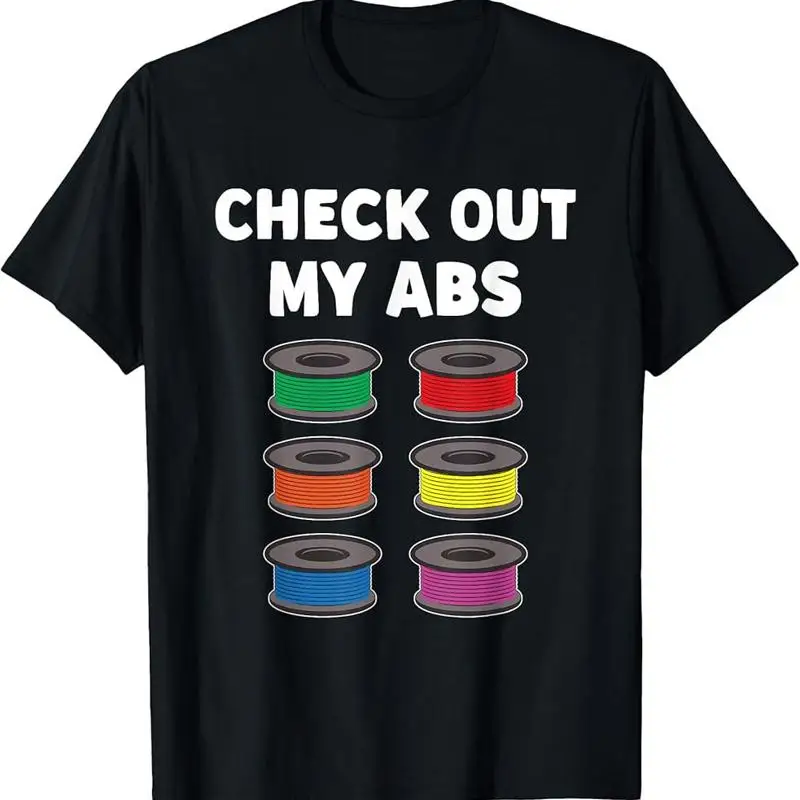 Check Out My Abs Filament Funny 3D Printing T Shirt