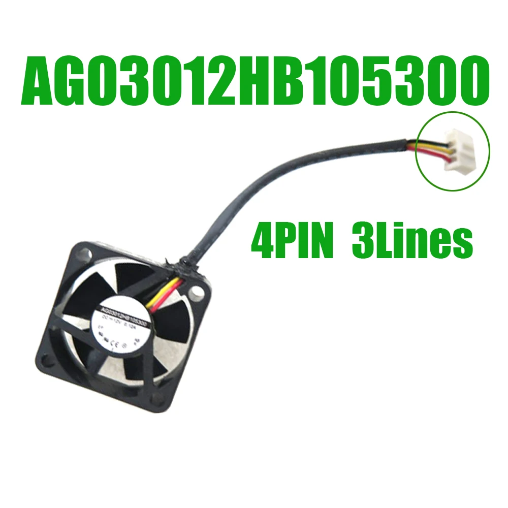 

Cooling Fan AG03012HB105300 DC12V 0.12A 4PIN 3Lines New