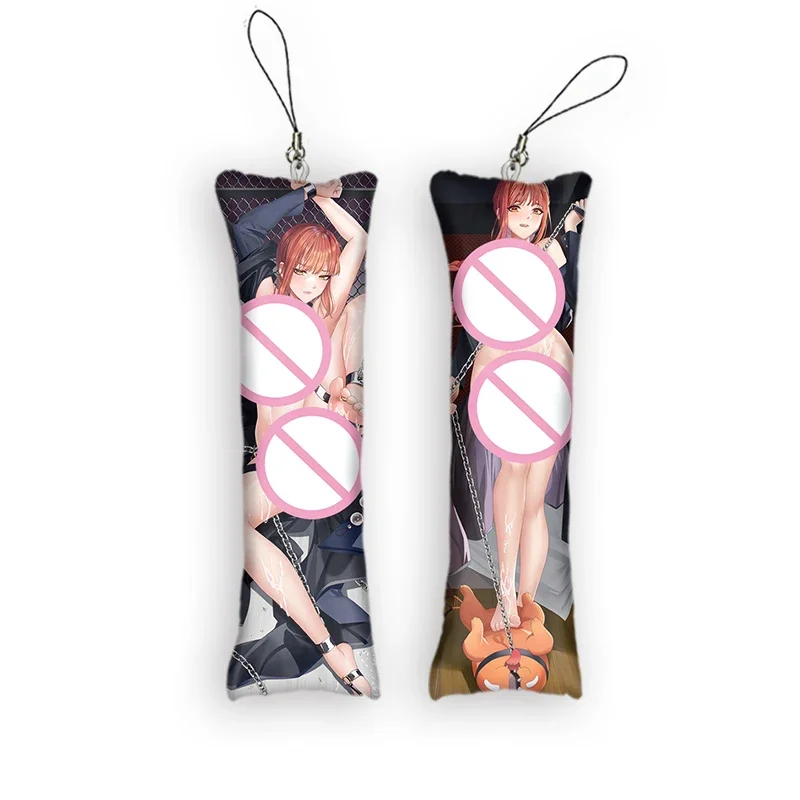 

Fashion Keychain Bag Chainsaw Man Makima Cosplay Dakimakura Double Sides Mini Body Pillow Hanging Ornament Backpack Decor