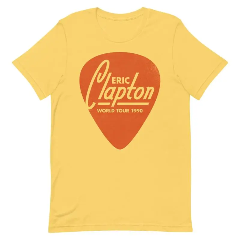 Rory Gallagher Blues Rock Band Tour Eric Clapton Guitar Pick T-Shirt