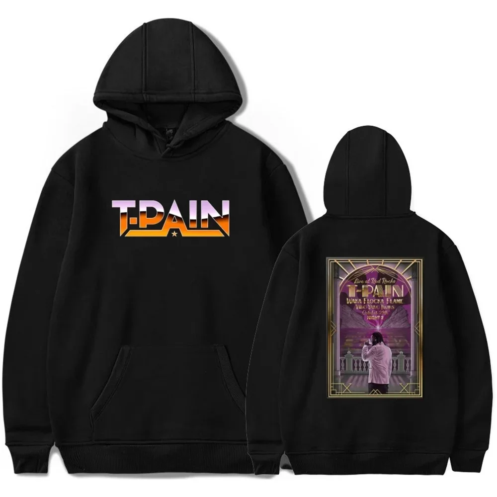 

T-Pain 2025 Tour Merch Hoodie New Print Pullover Unisex Hip Hop Sweatshirt Streetwear