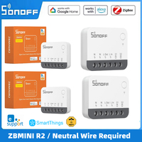 SONOFF ZBMINI R2 Extreme Zigbee Smart Switch Neutral Wire Required Samrt Home Two-way Control Ewelink Alexa Google Home 2MQTT