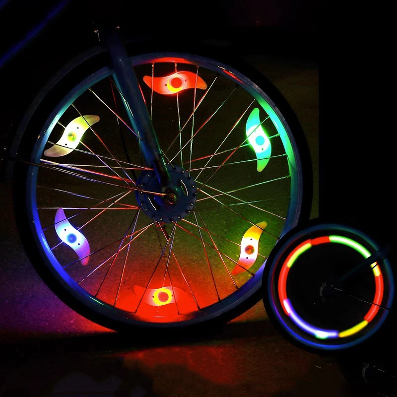 Bicycle Spoke Lights, Mountain Bike Willow Wire Lights, Colorful Hot Wheels Silicone Lights, Cycling Equipment Accessories