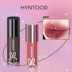 HYNTOOR Shining Lip Glaze Mirror Surface Glossy Moisturizing Pink Fantasy Planet Mango Fragrant Lip Tint Liquid Lipstick Makeup