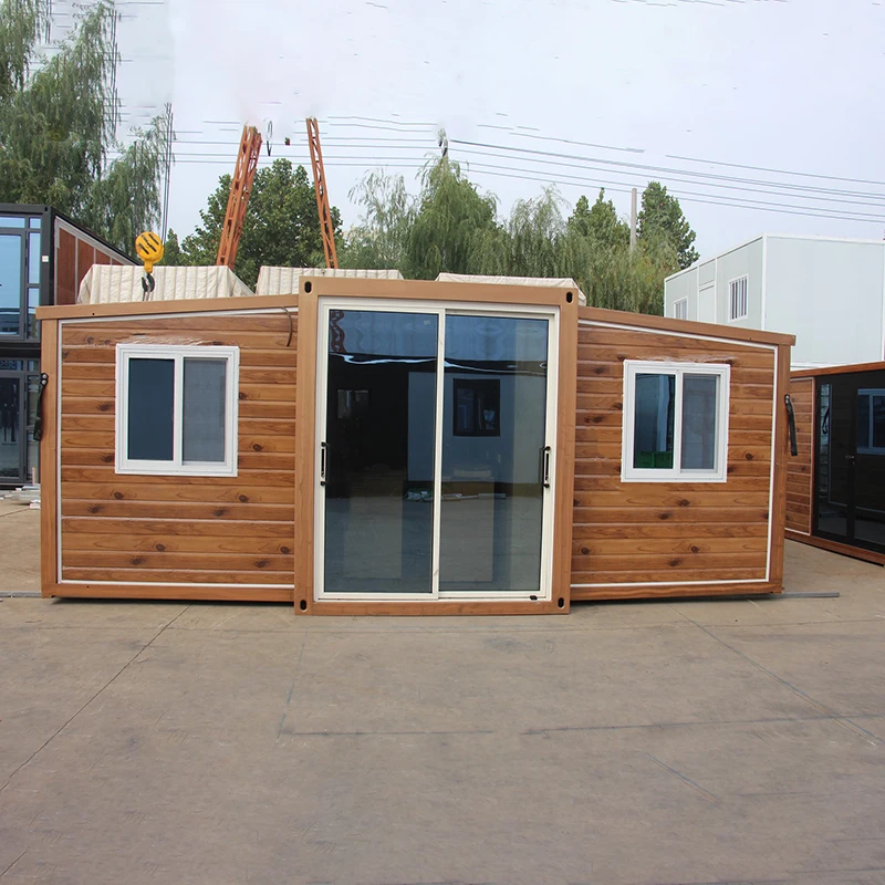 40ft Custom Expandable House 20ft Expandable Container House Modular House with Bedroom Bathroom and Kitchen