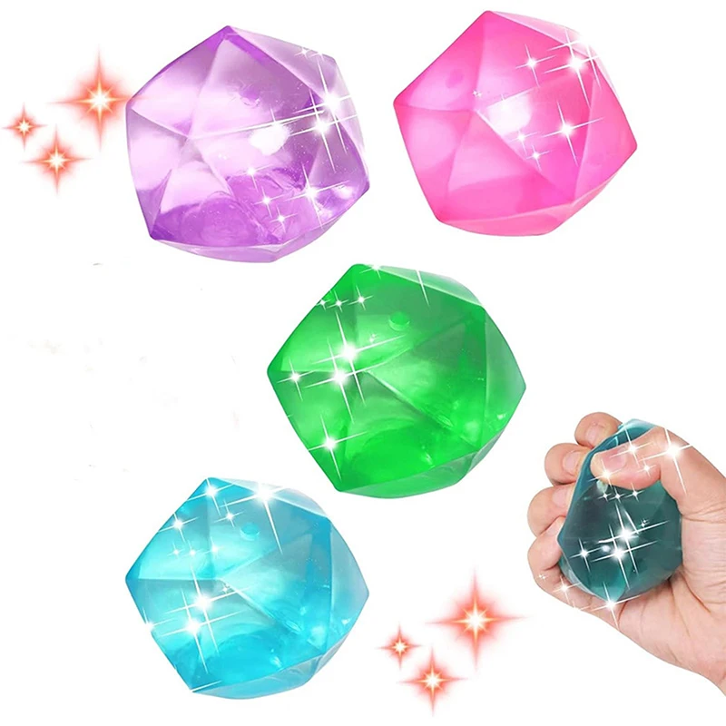 1Pc Diamond Cube maltosio Fidget Toy Squishy Stress Ball Squeeze puntelli antistress giocattoli sensoriali per adulti ansia ADHD