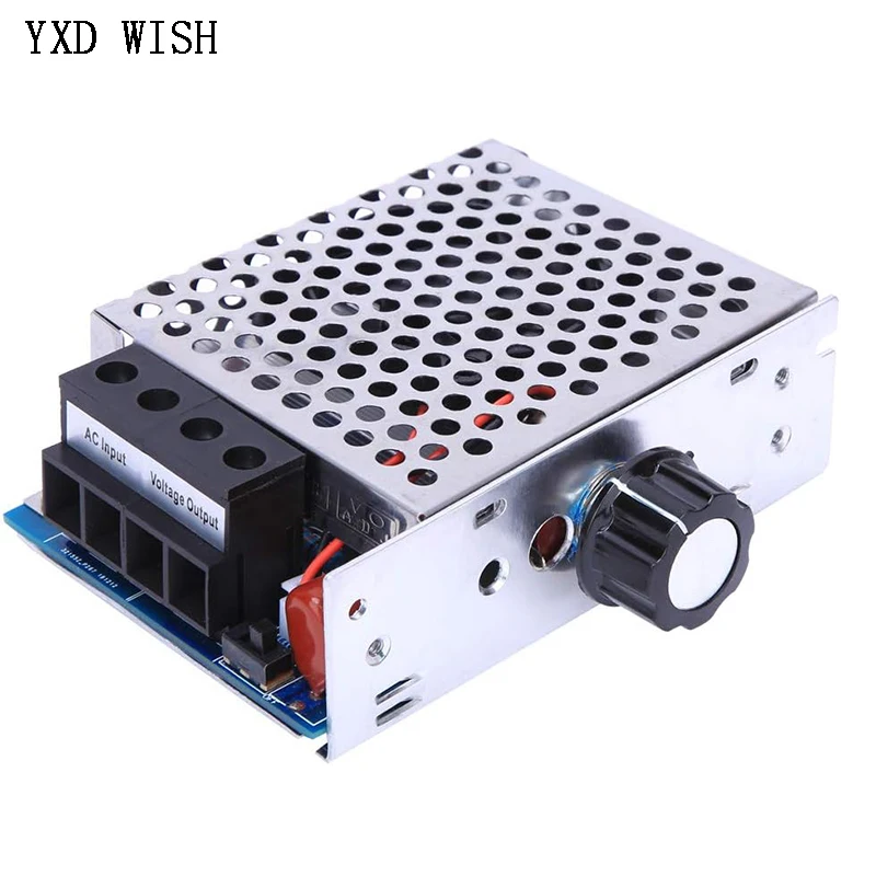 10000W High Power SCR Voltage Regulator Speed Controller Temperature Control Switch Dimmer Thermostat Cooling Fan AC 110V 220V