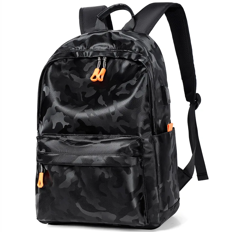 

-Border New Fashion Student School Bag Casual Backpack Unisex Computer Backpack Camouflage Backpack Fashion Street Hipster