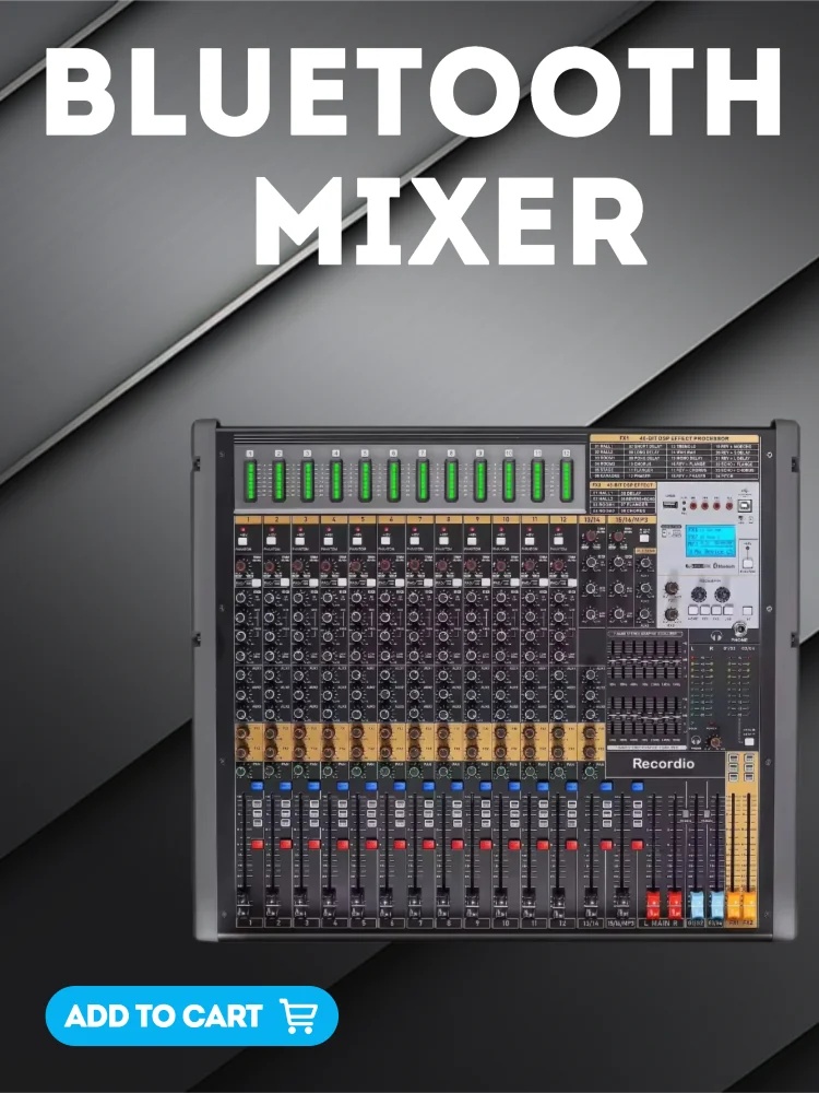 

GAX-TFB16 TFB Series Mixer 16-channel Stage DJ Mixer With Sound Card 4 Group Output AUX Audio Mixer