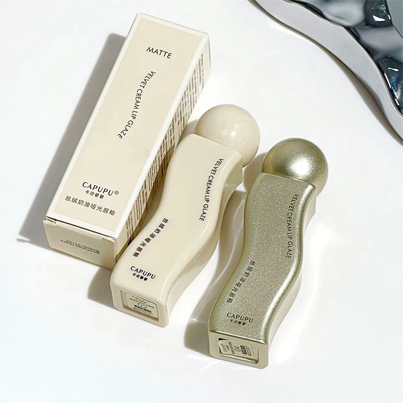 ครีมกํามะหยี่ lip glaze matte ไม่จางหายยาวนานความอิ่มตัวต่ํา day touch lip glaze lip โคลนลิปสติก