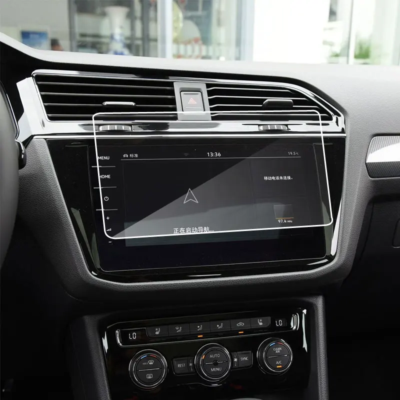 Pellicola proteggi schermo in vetro temperato per Volkswagen Tiguan R/VW TiguanR 2021 2022 schermo di navigazione GPS per auto da 9.2 pollici