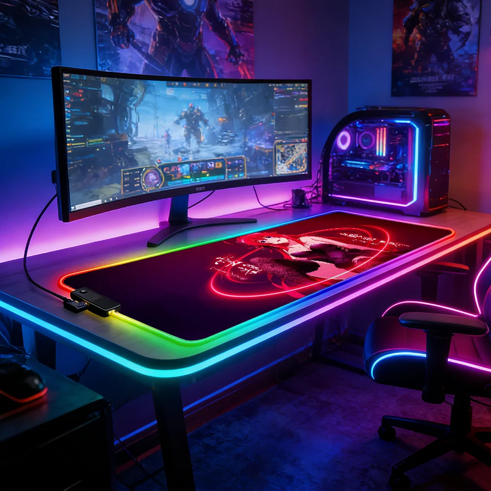 Podkładka pod mysz LED RGB, po – Esports Gaming High School recenzja i cena