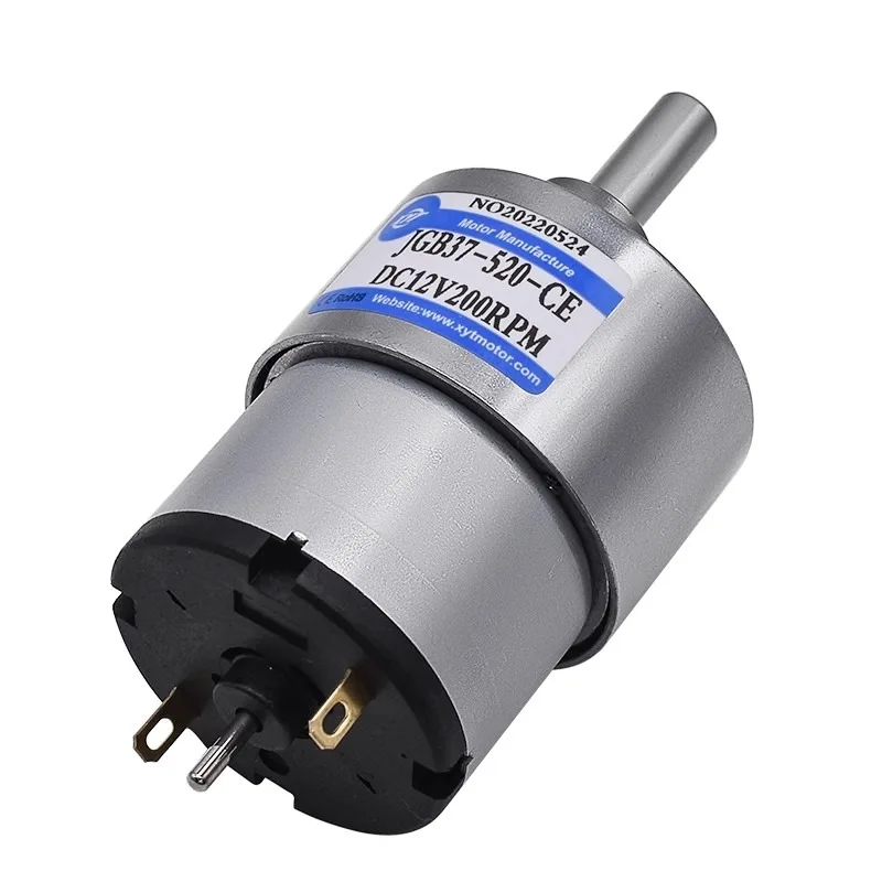 JGB37-520 12V 24V High Torque Gear Box Electric Motor New Gearmotor 7/20/30/45/60/100/200/300/960rpm