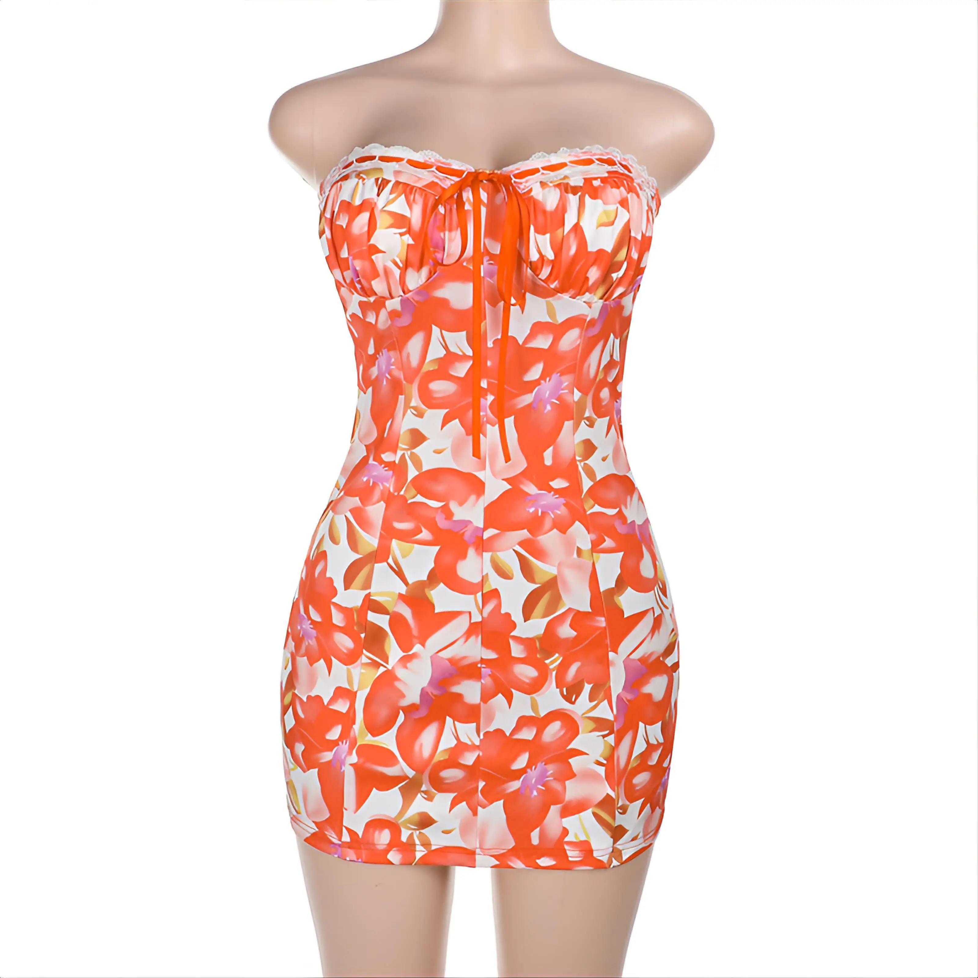 التستر طويلة الأكمام المرأة عالية الخصر الجاكار بوهو الجوف التدريجي روبا عطلة الجدة Ruched هاواي حورية البحر الملونة مطوي Ins