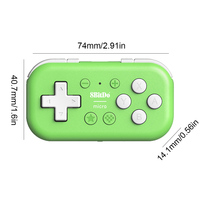 8Bitdo Micro Gamepad Bluetooth-compatible Pocket Controller Designed for 2D Games Handheld Console for  OS/Android/PC