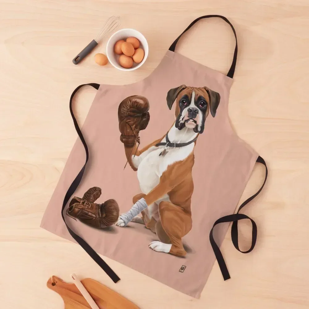 

The Boxer (Colour) Apron Things For The Kitchen Household Items Professional Barber Chef Uniform Apron