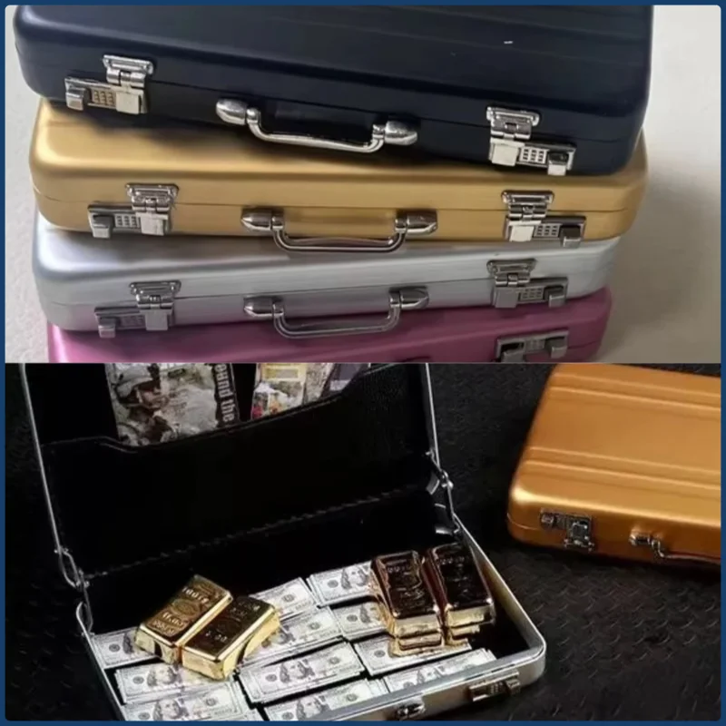 1/6 Skala Soldat Simulierte Aluminiumlegierung Gepäckbox Gold Bar Modell für 12 Zoll Actionfiguren Waffe Puppen Zubehör