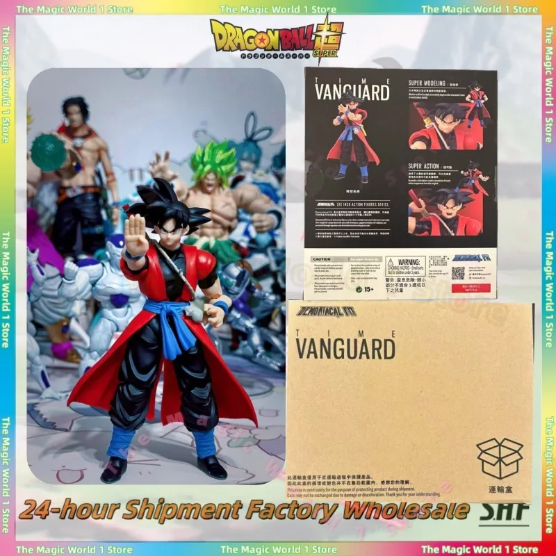 Em estoque demoníaco ajuste dragon ball son goku figura de ação goku tempo e espaço vanguard figura tempo e espaço rang brinquedos personalizados
