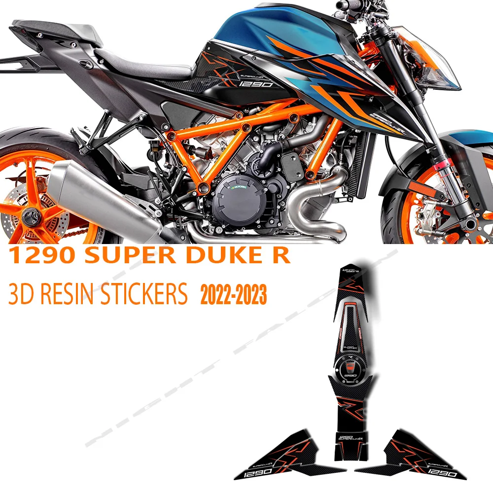 For 1290 Super Duke R 2022-2023 3D Epoxy Resin Sticker Kit Motorcycle Protection Kit