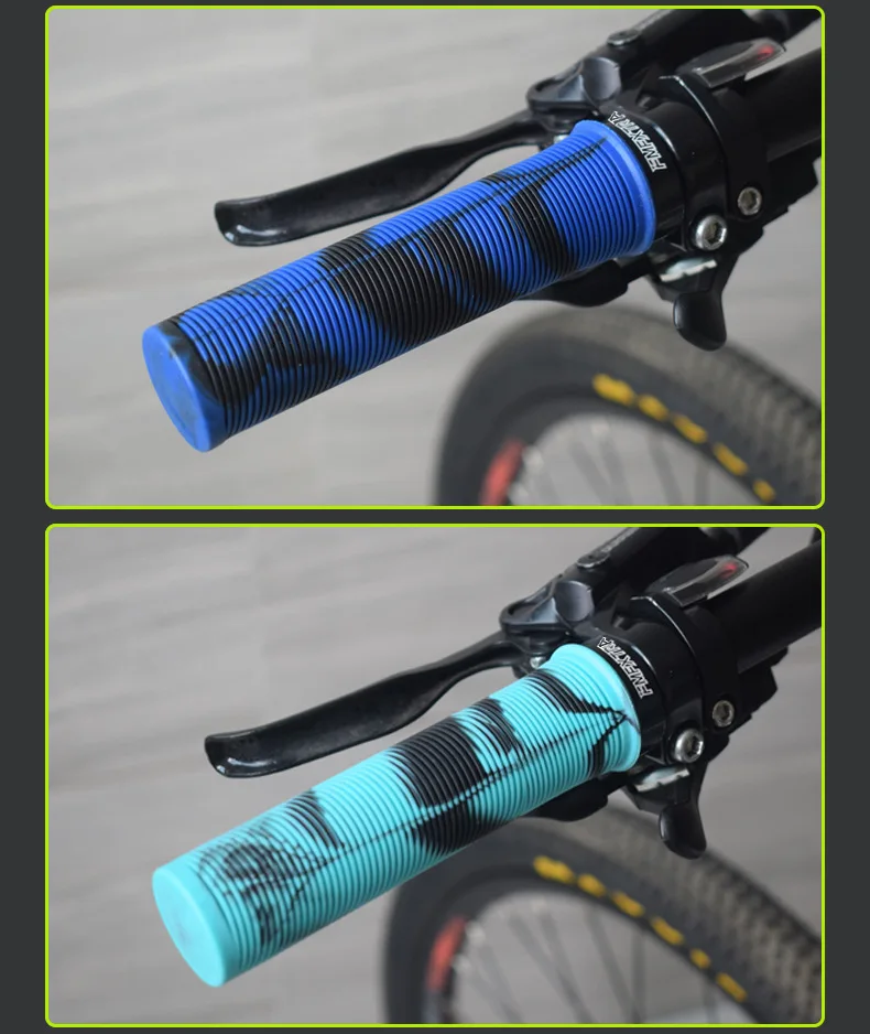 Fahrradlenkerüberzüge, Mountainbike-Gummilenker, klappbare Mountainbike-Griffe, bequeme, stoßdämpfende Fahrradgriffe – Detail 9