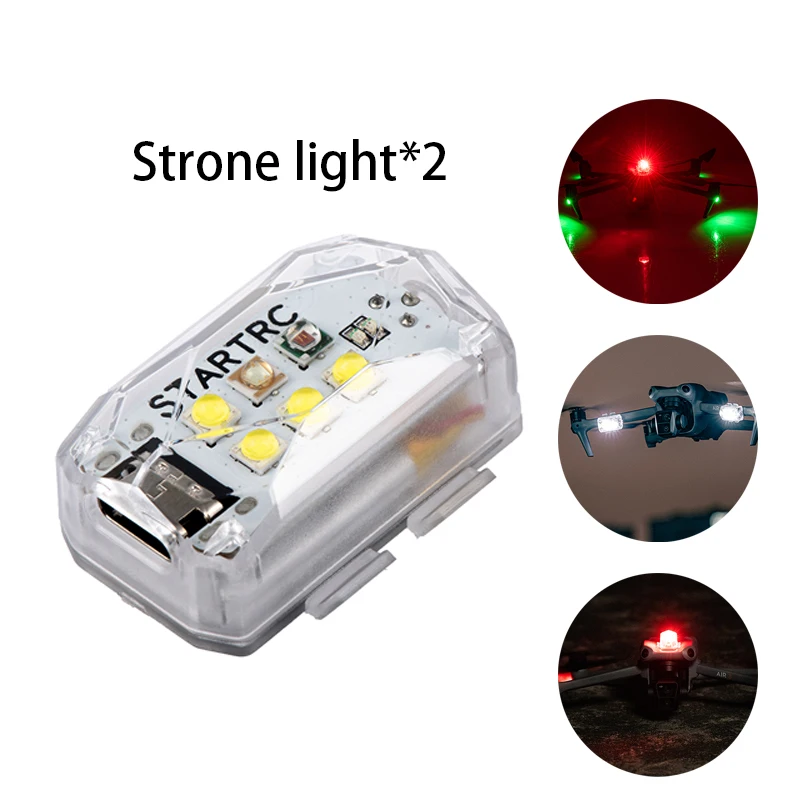 Universal LED Strobe Light 2 in 1 Night Flying Lamp Flash Mini Flashing Warning Signal Light for Drones Bike Motorcycle Scooter