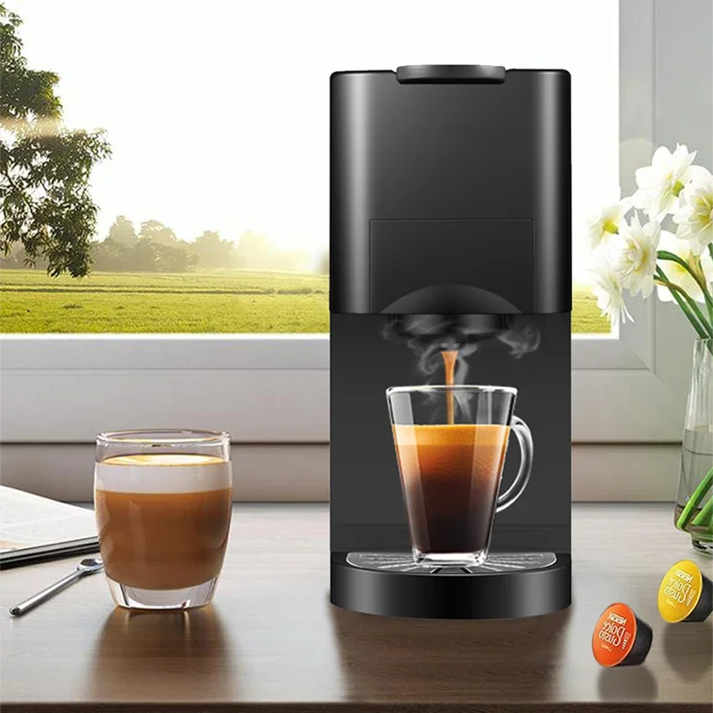 Capsulekoffiezetapparaat Volautomatisch 19Bar Compatibel met verschillende capsulekoffie Huishoudelijke kleine koffiemachines